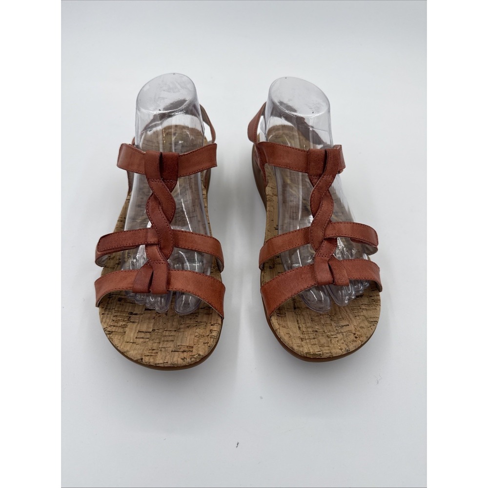 Abeo Bio-System Bea Braid Leather 10 Leather Sandal Cork  Gladiator Comfort